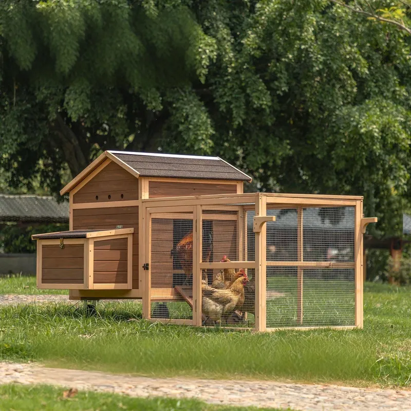 Sustainable Living Walla Walla - Gallinero Grande de Madera Sostenible para