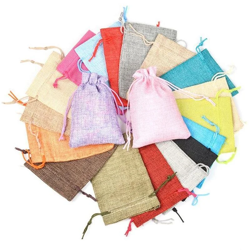Linen Bag Bulk - Lote de 50 Bolsas de Regalo
