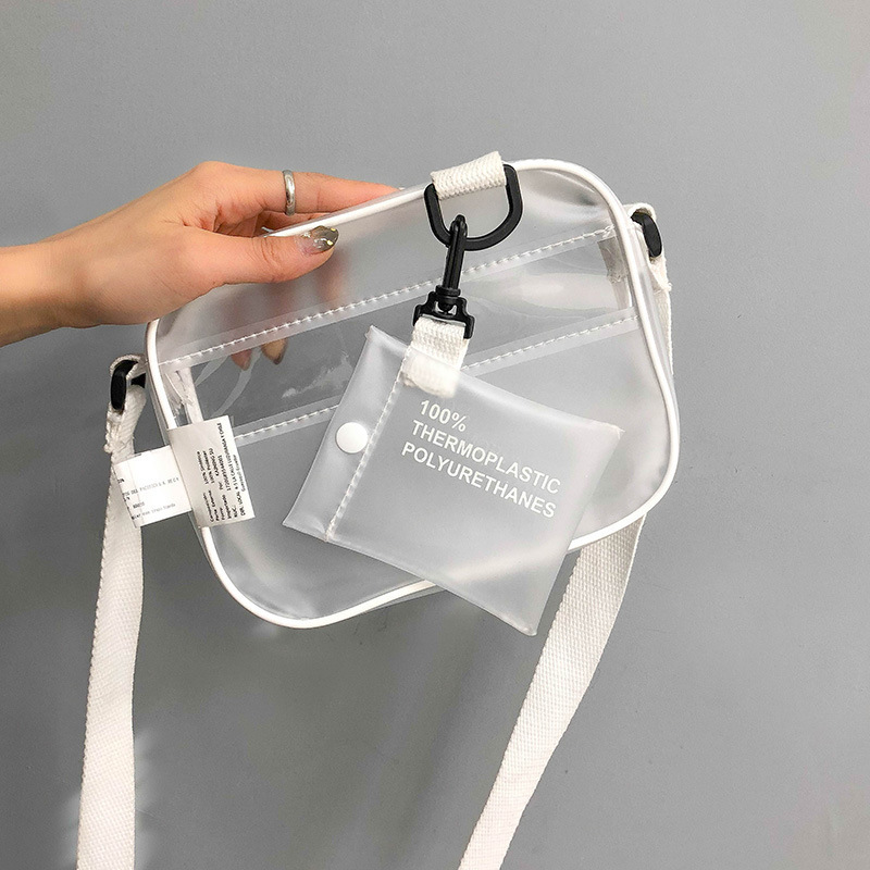 Linen Bag Bulk - Bolso transparente informal de PVC, bolsos