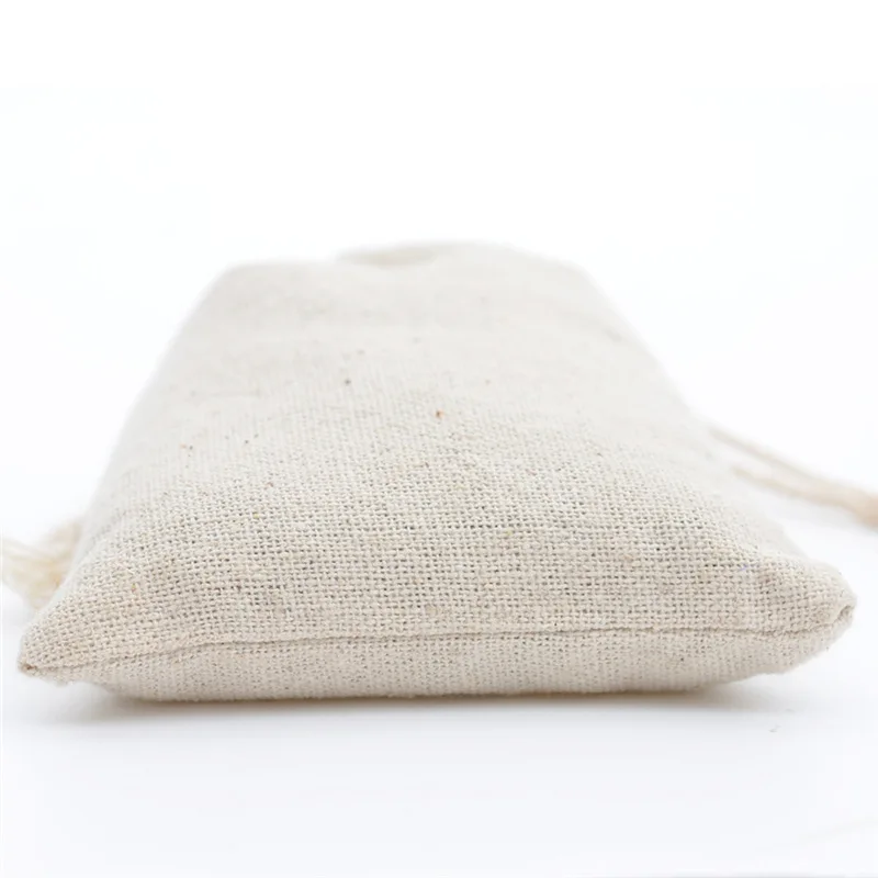 10 unids/lote de yute y algodó - Linen Bag Bulk reseña y precio