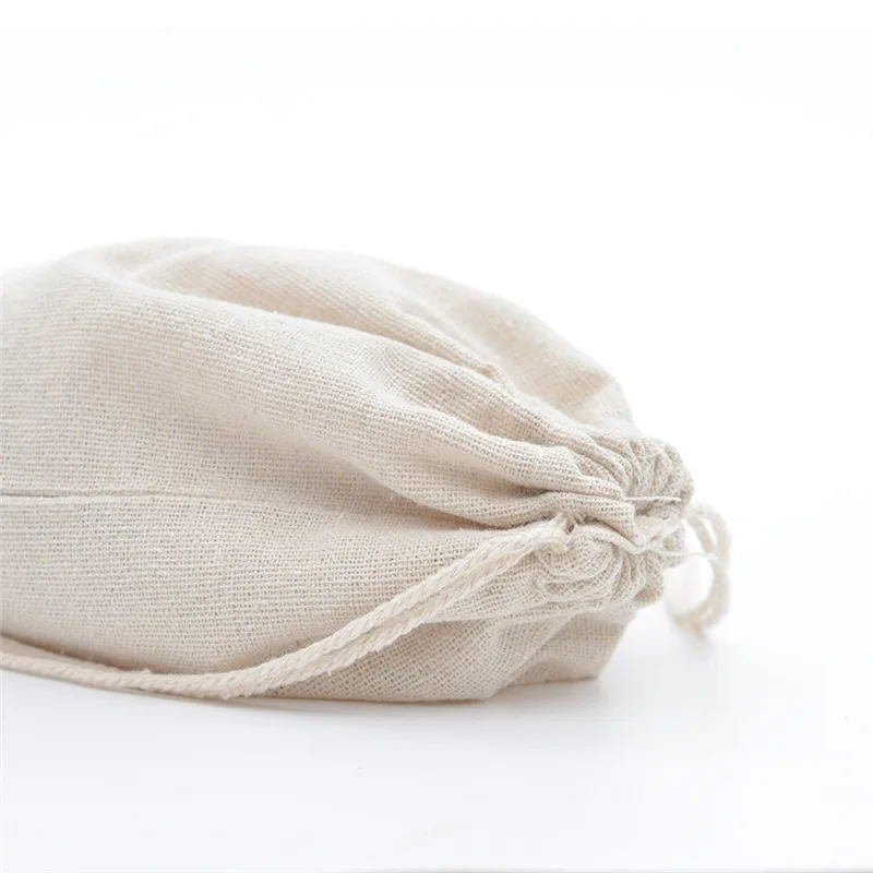 10 unids/lote de yute y algodó - Linen Bag Bulk reseña y precio