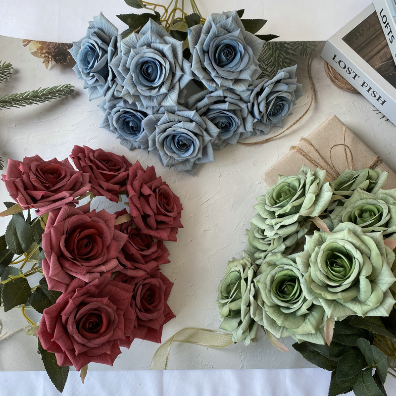 7 cabezas de rosas artificiale - Sustainable Living Guide reseña y precio