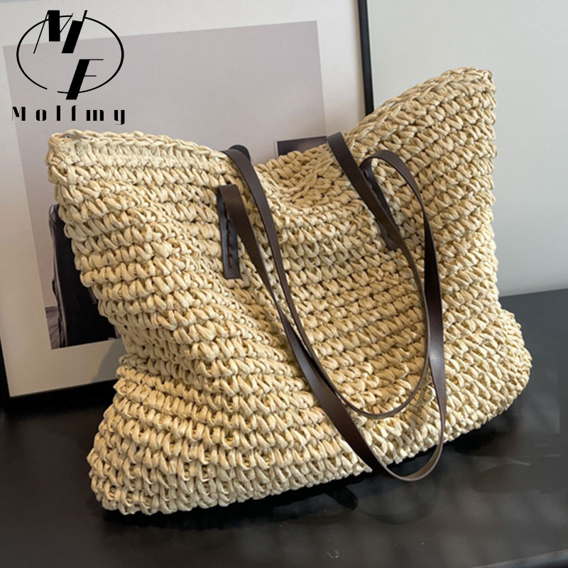 Bolsos de mano tejidos de paja - Linen Bag Bulk reseña y precio