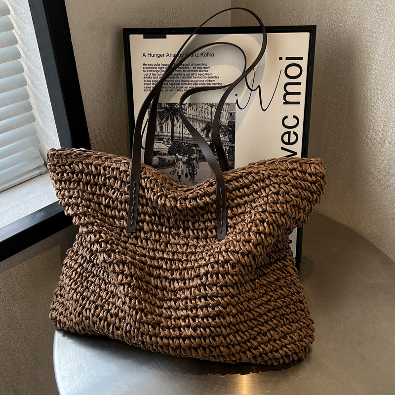 Bolsos de mano tejidos de paja - Linen Bag Bulk reseña y precio