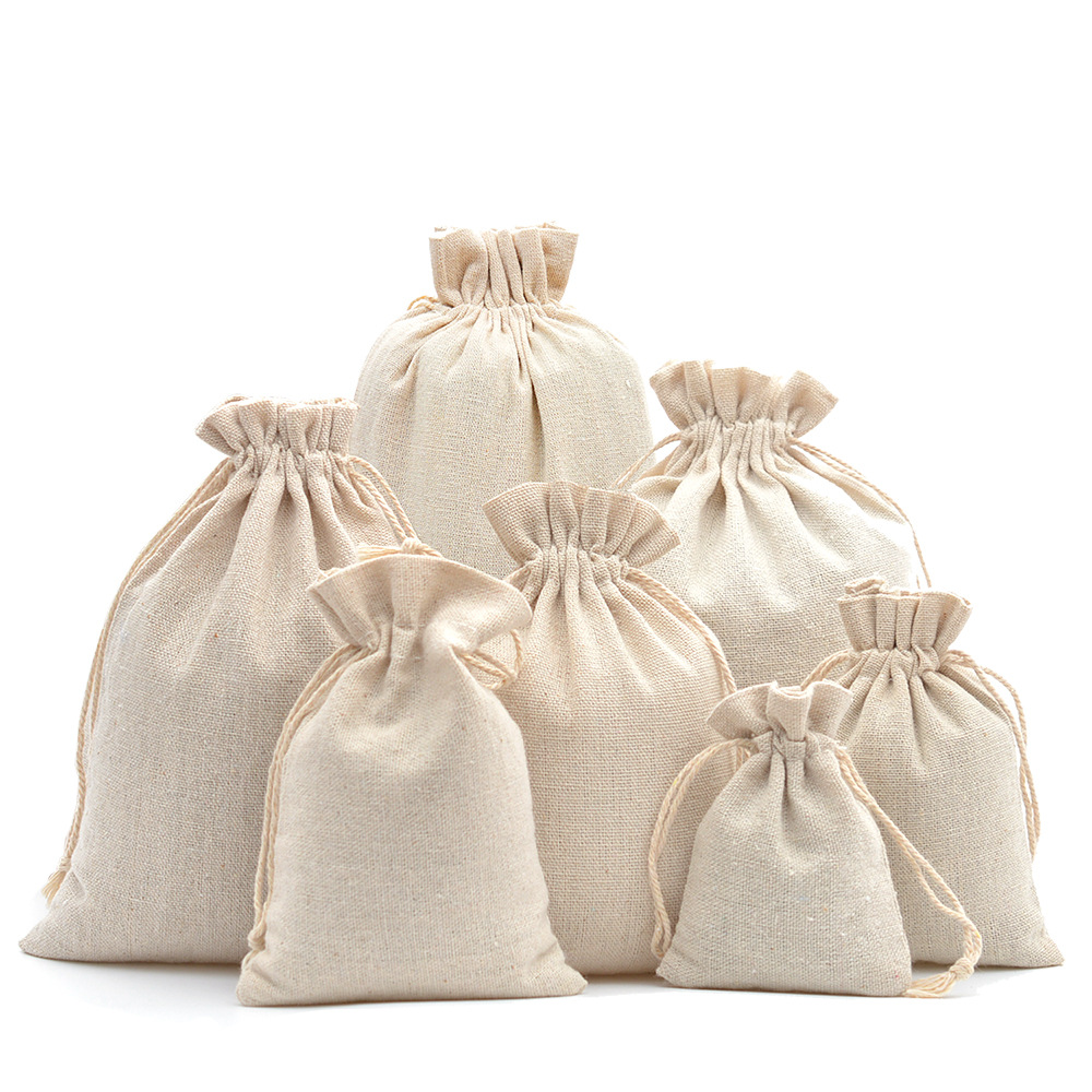 Bolsa de regalo con cordón de  - Linen Bag Bulk reseña y precio